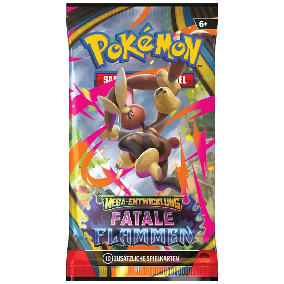Pokémon Mega-Entwicklung – Fatale Flammen Booster (DE) | 10 Karten | Neu & OVP