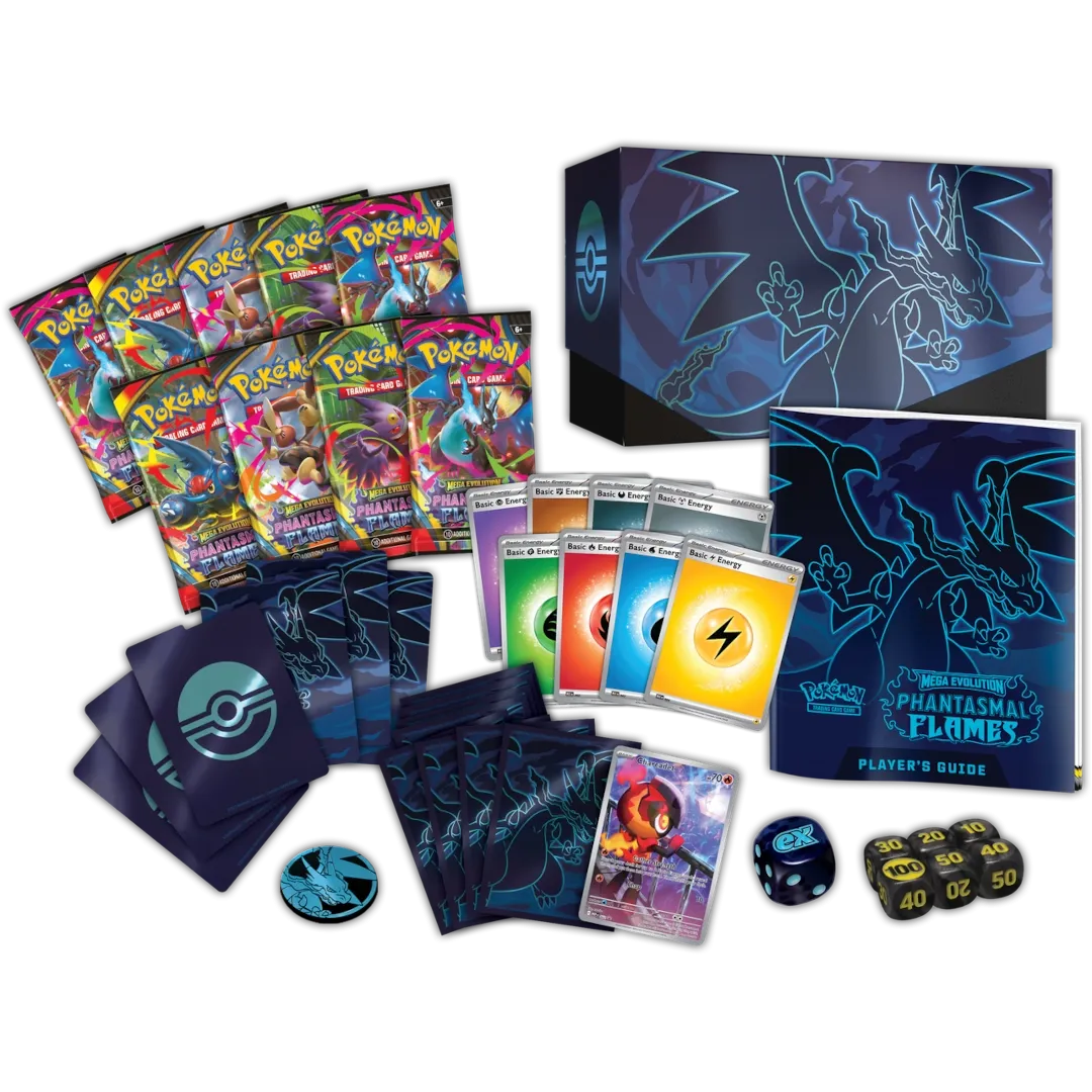 Pokémon TCG – Mega Evolution: Phantasmal Flames (ME02) Elite Trainer Box (Englisch)