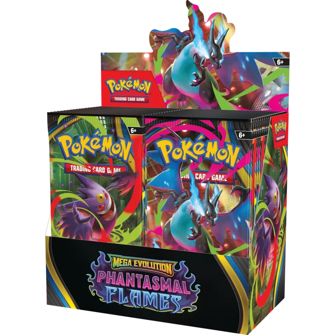 Pokémon TCG – Mega Evolution: Phantasmal Flames (ME02) Booster Display (36 Packs, Englisch) | Neu & OVP