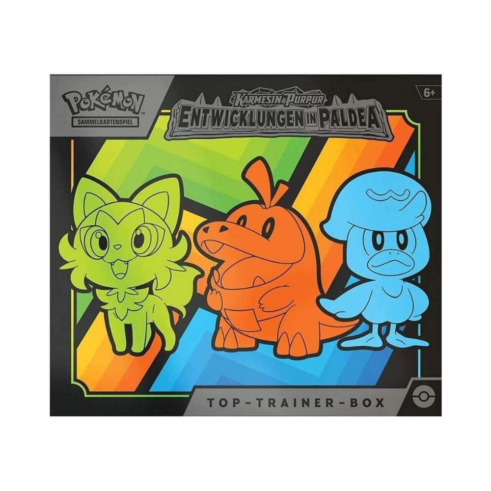 Pokémon Karmesin & Purpur – Entwicklungen in Paldea Top Trainer Box (Deutsch)