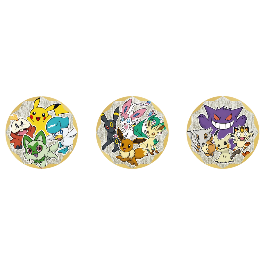 Pokémon Gem Pack Badge Set CHN – CBB1-2-3