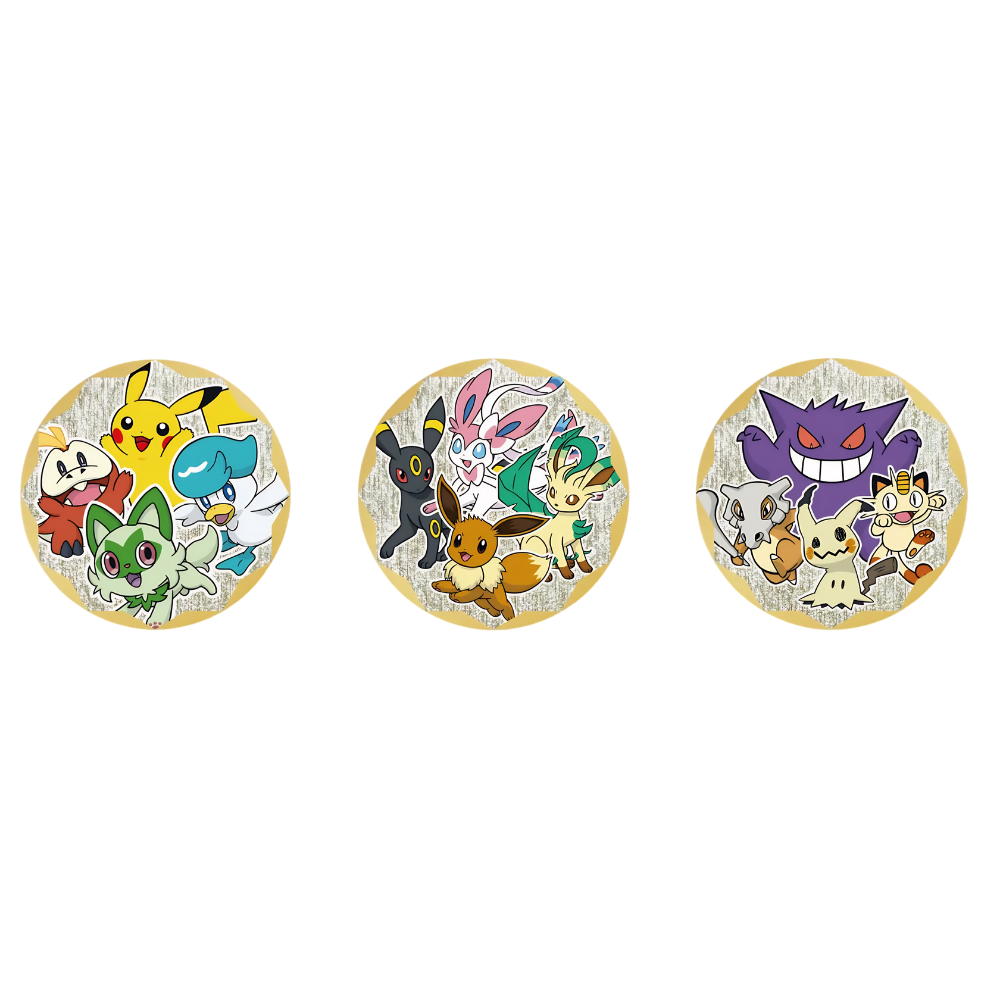 Pokémon Gem Pack Badge Set CHN – CBB1-2-3