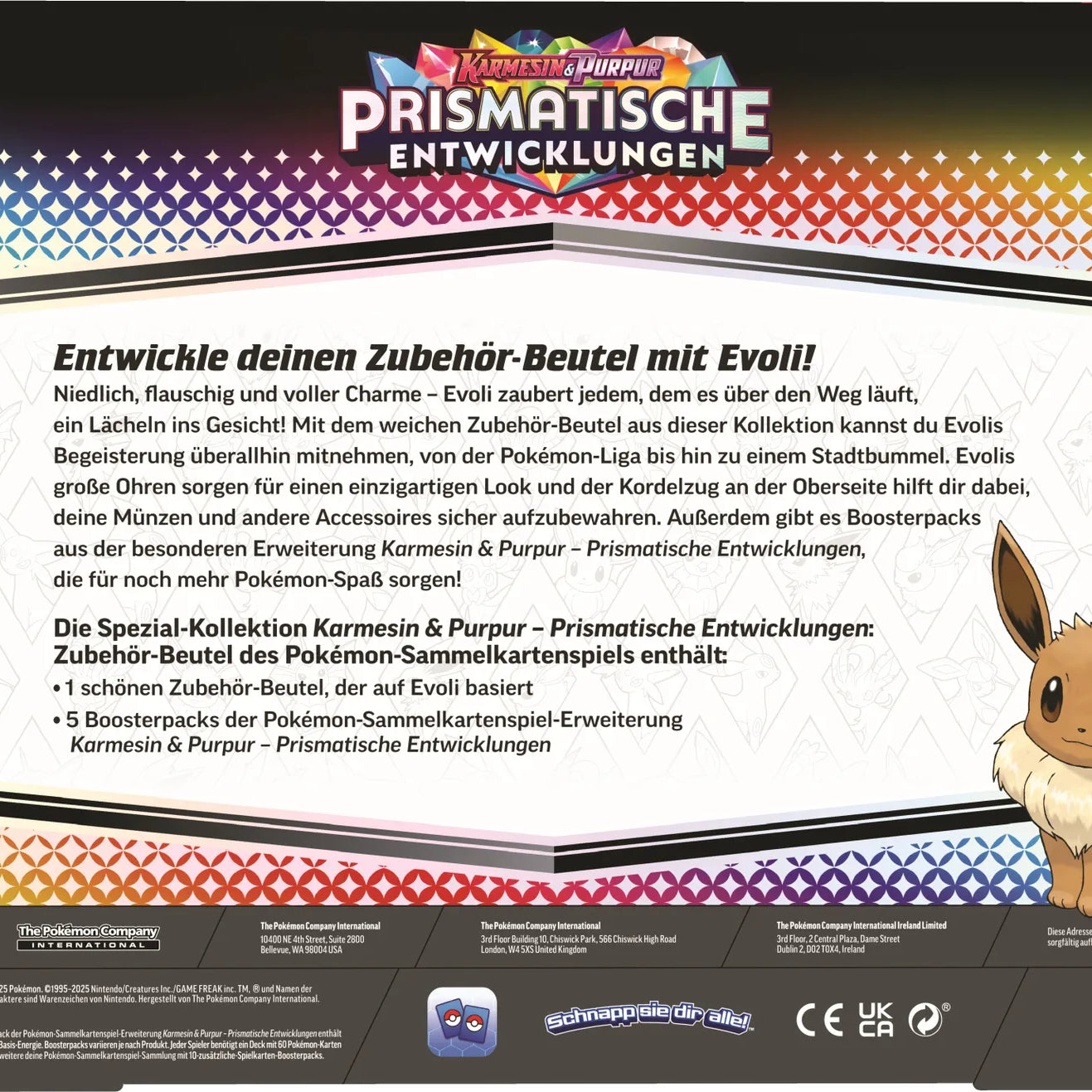 Pokemon TCG: Scarlet & Violet - Prismatic Evolutions Accessory Pouch Special Collection - EN