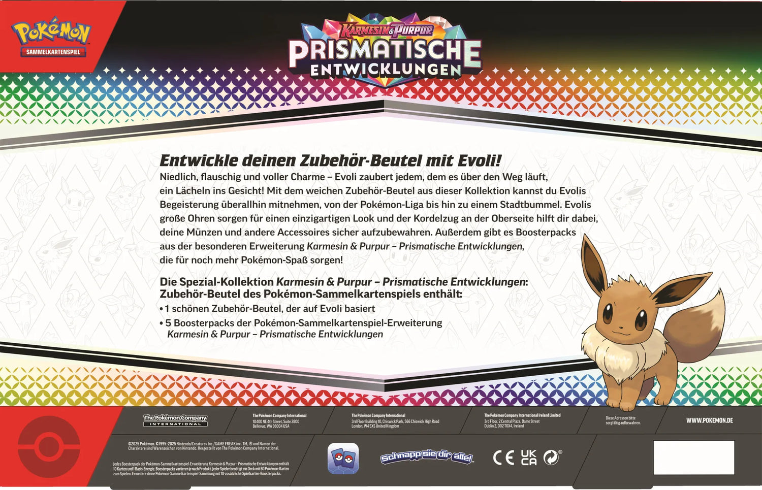 Pokemon TCG: Scarlet & Violet - Prismatic Evolutions Accessory Pouch Special Collection - EN