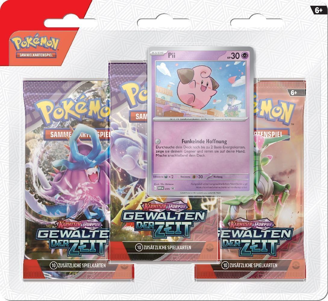 Pokémon TCG: Gewalten der Zeit (KP05) - 3er Blister (DE)