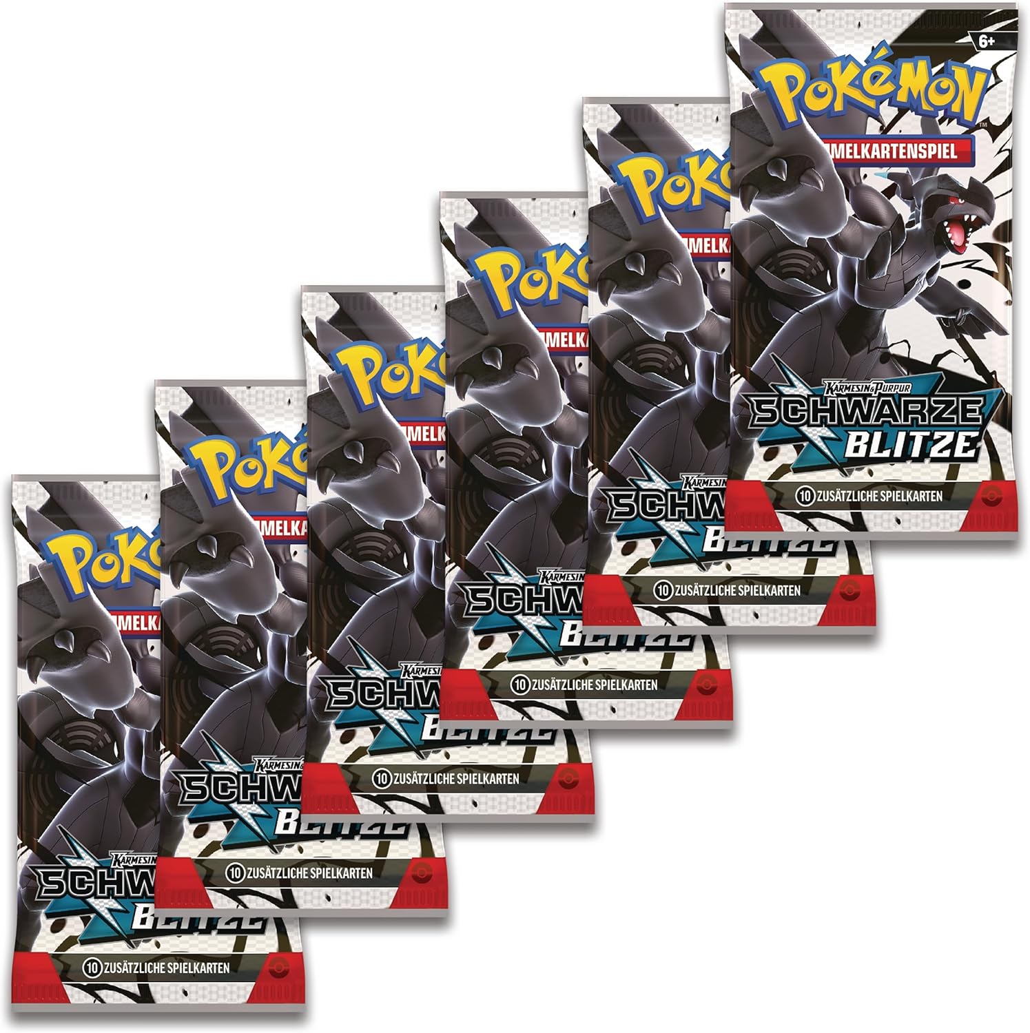 Pokémon TCG Karmesin & Purpur – Schwarze Blitze Booster Bundle (6 Booster Packs) – Deutsch