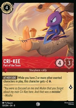 Cri-Kee - Part of the Team