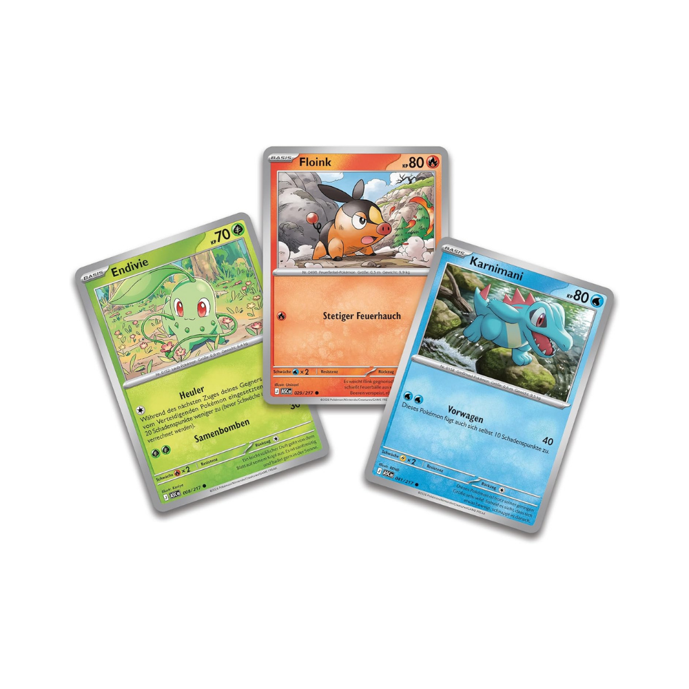 Pokémon Deluxe-Pin Kollektion Erste Partner – Mega-Entwicklung Erhabene Helden (5 Booster)