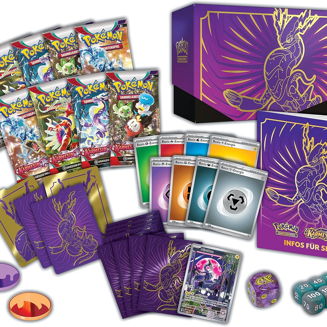 Pokemon TCG - Karmesin & Purpur Top-Trainer-Box Mireidon - DE