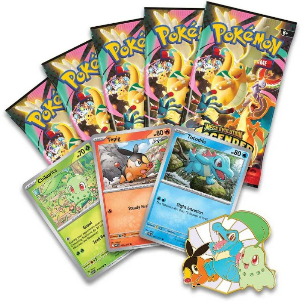 Pokémon Ascended Heroes Pin Collection – 5 Booster + Pin Box EN