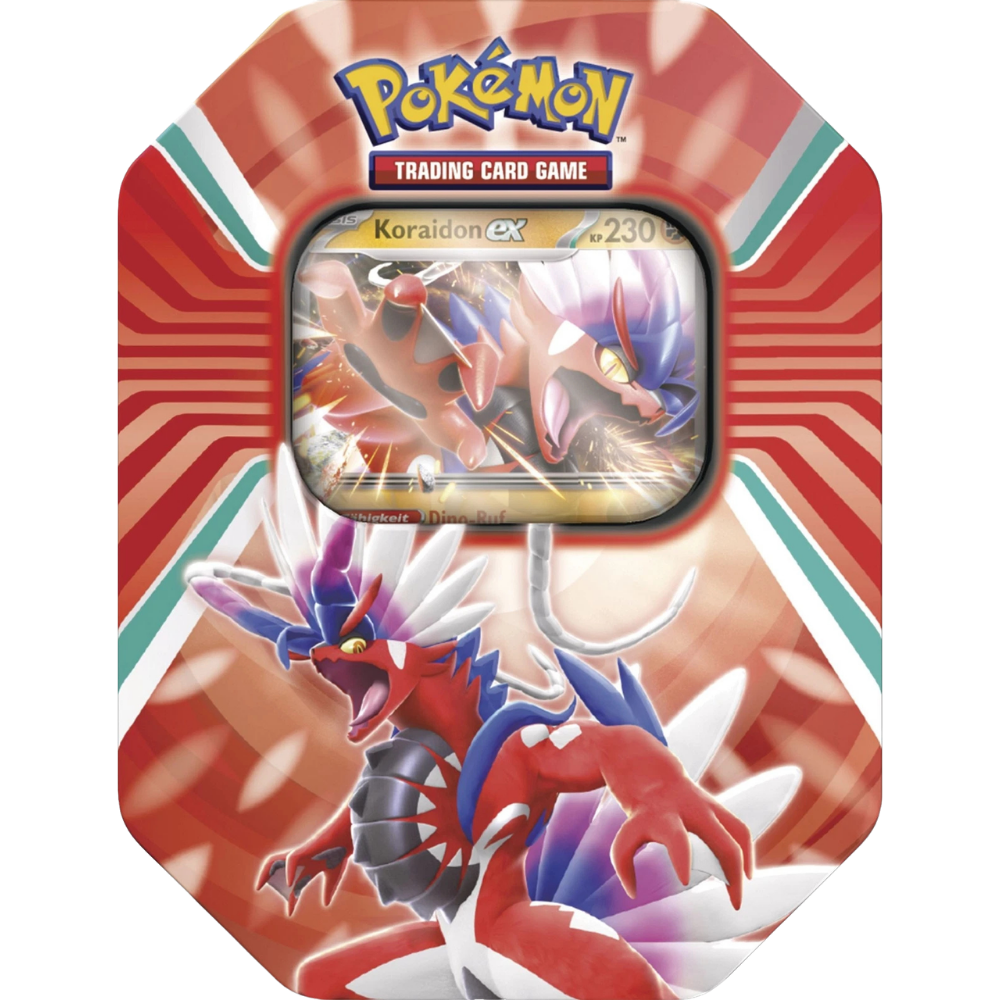 Pokémon Paldea Legends Tin Koraidon ex DE – Tin Box