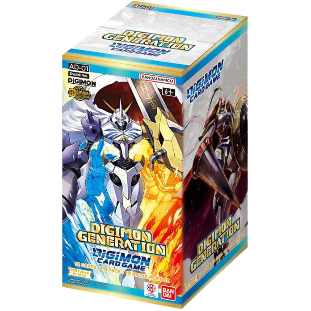 Digimon Card Game – AD-01 Digimon Generation – Advanced Booster Display (12 Packs) – EN