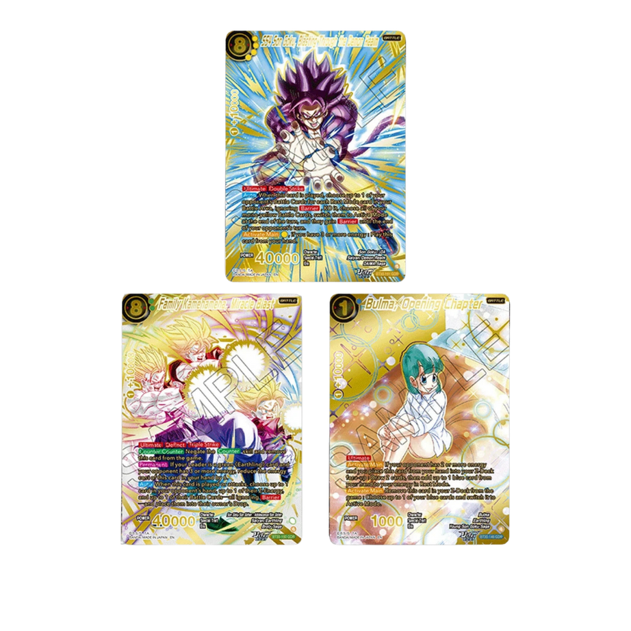 Dragon Ball Super Card Game Masters – B-30 Ultra-Bout Series – Three Glorious Fighters- Booster Display (24 Packs) – EN