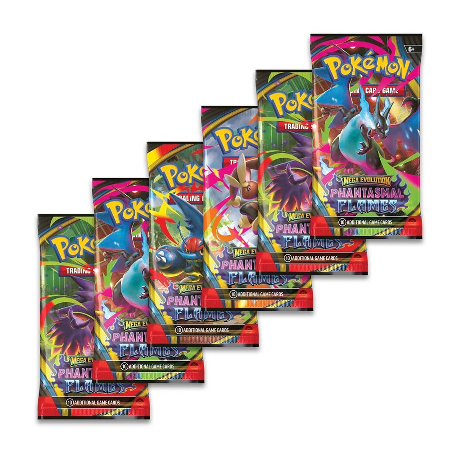 Pokémon TCG – Mega Evolution: Phantasmal Flames Booster Bundle (6 Packs, Englisch) | Neu & OVP