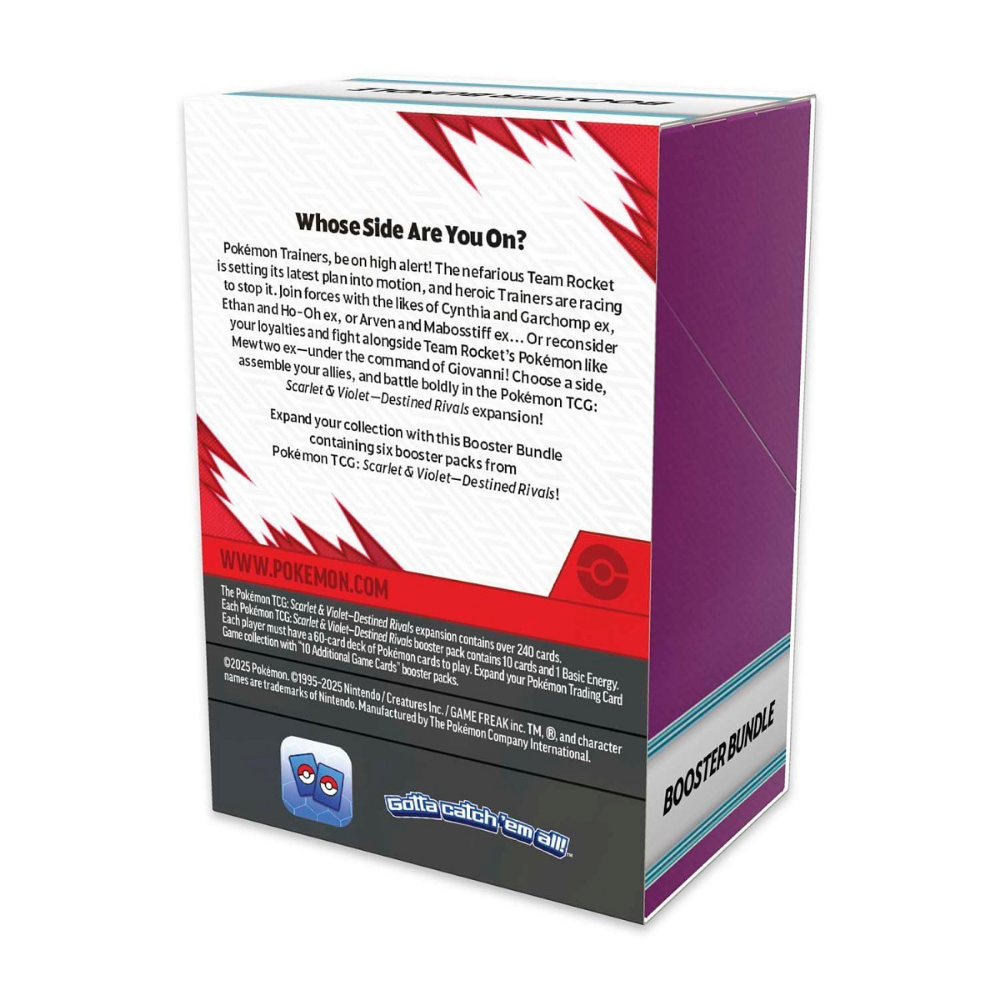 Pokémon Destined Rivals Booster Bundle (6 Packs) – Scarlet & Violet EN