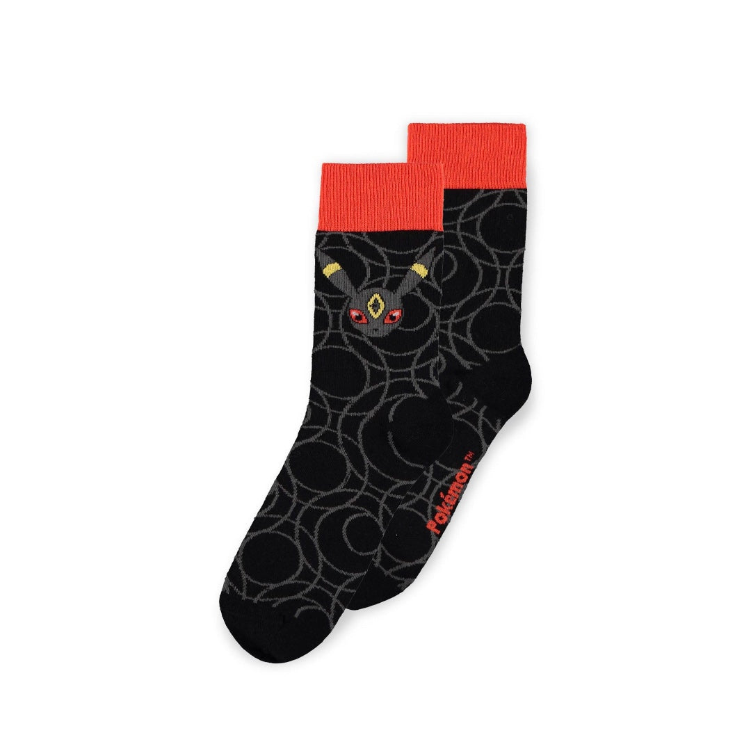 Pokémon Socken 3er-Pack – Evoli Evolution 2.0 (Nachtara, Evoli & Psiana) | Offiziell lizenziert