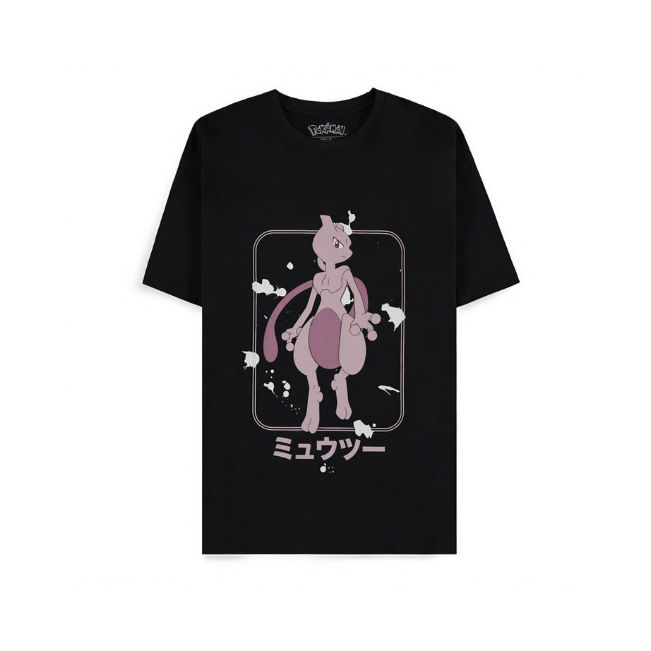 Pokémon T-Shirt Mewtu – Offiziell lizenziert | 100 % Baumwolle