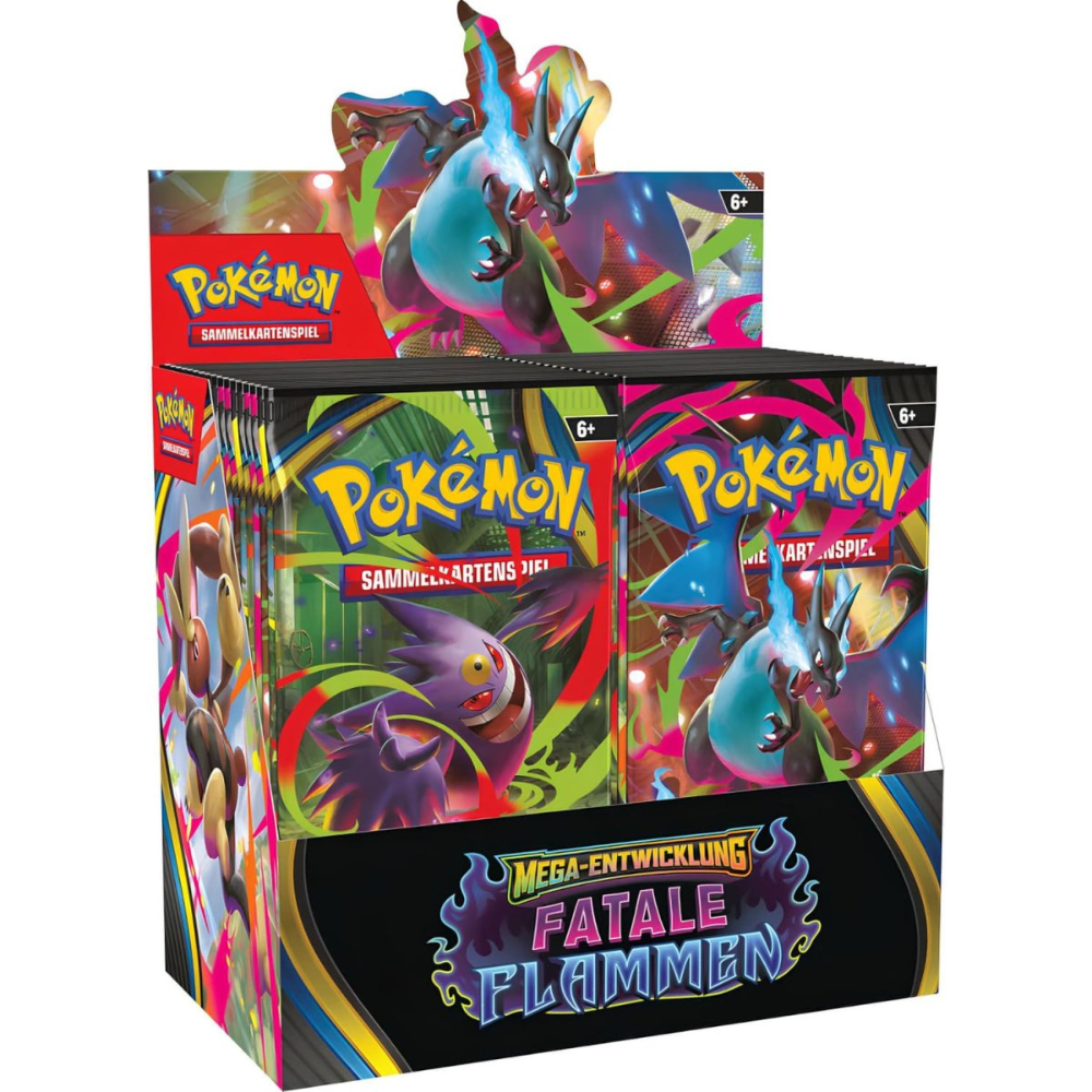 Pokémon Mega-Entwicklung: Fatale Flammen – Booster Display (36 Booster, DE) | Neu & OVP