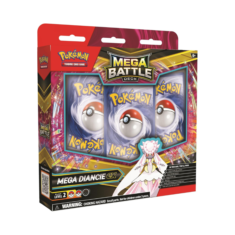 Pokémon Mega Battle Deck – Mega Diancie EX (60 Cards, Englisch) | Spielbereit & OVP