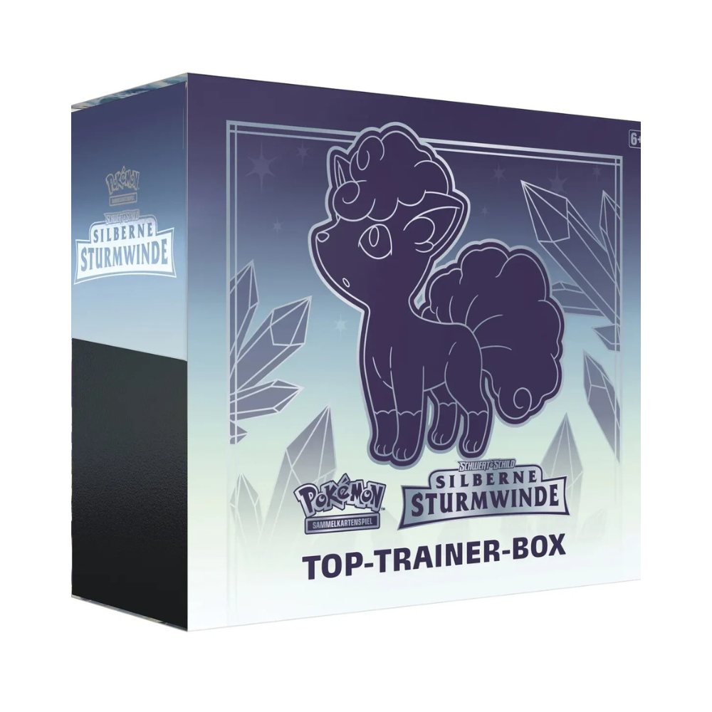 Pokémon Schwert & Schild – Silberne Sturmwinde Top Trainer Box (Deutsch)
