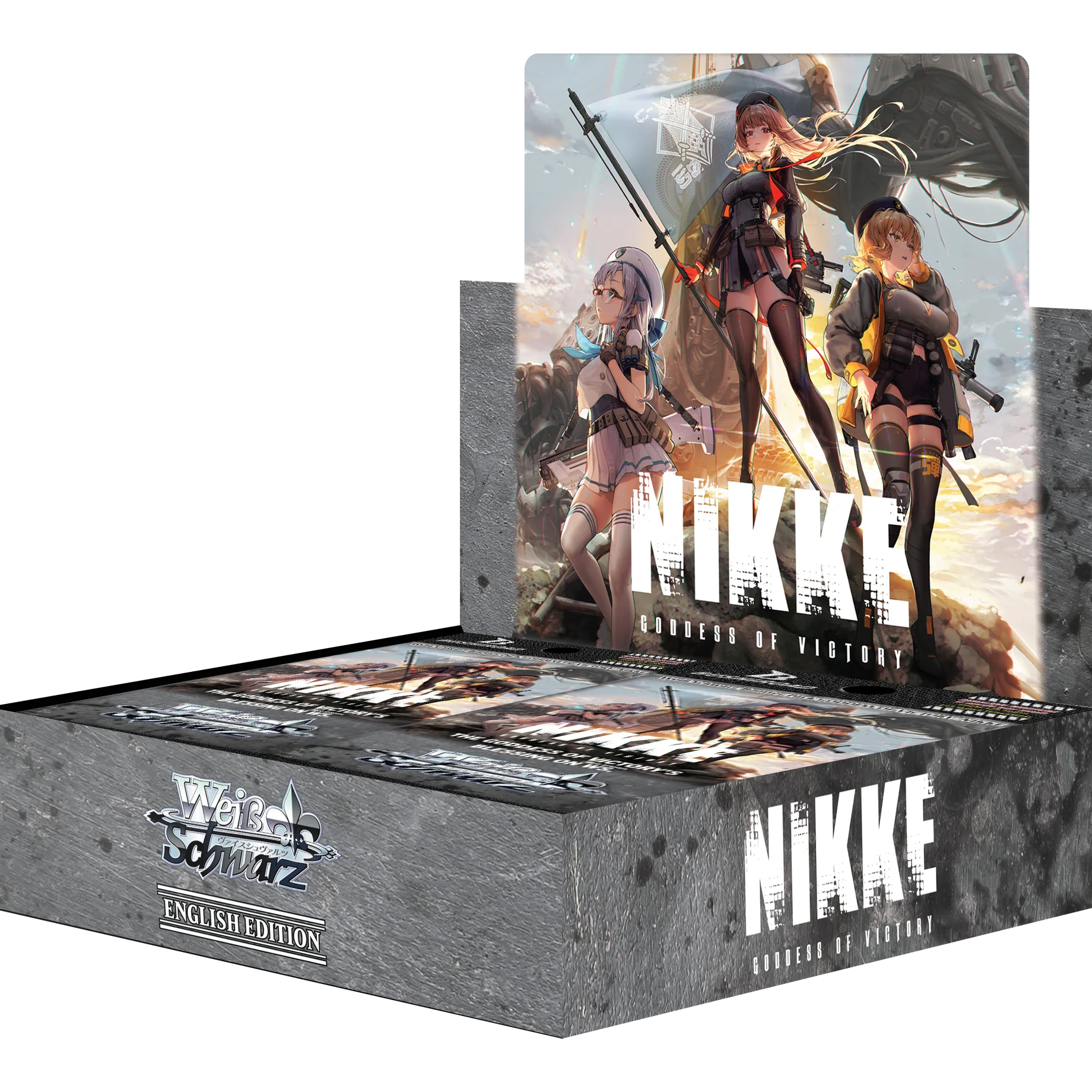 Weiß Schwarz – Goddess of Victory: Nikke Booster Display (12 Boosterpacks) – Englisch