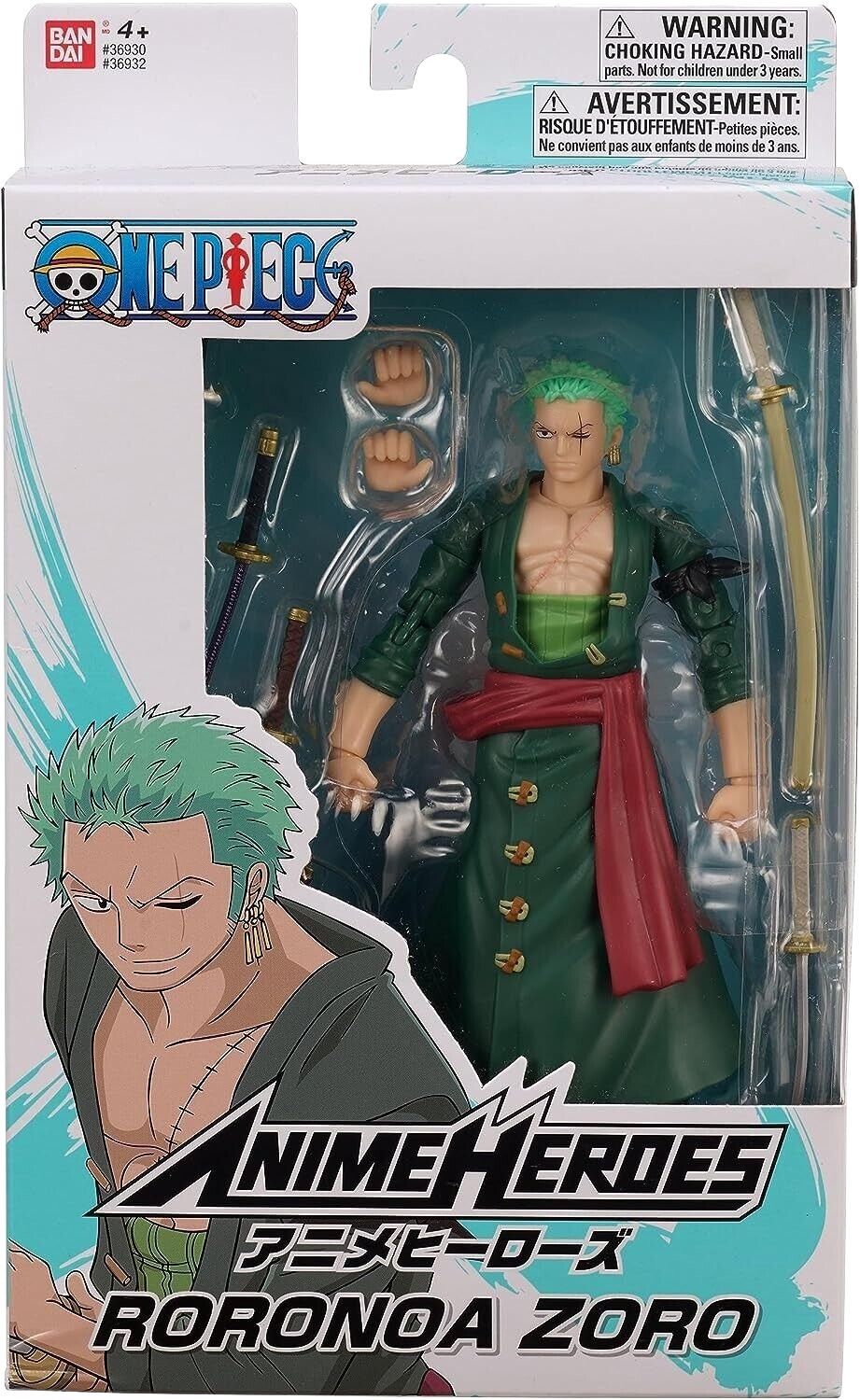 Bandai Anime Heroes - One Piece - Roronoa Zoro - LAKE - CARDS