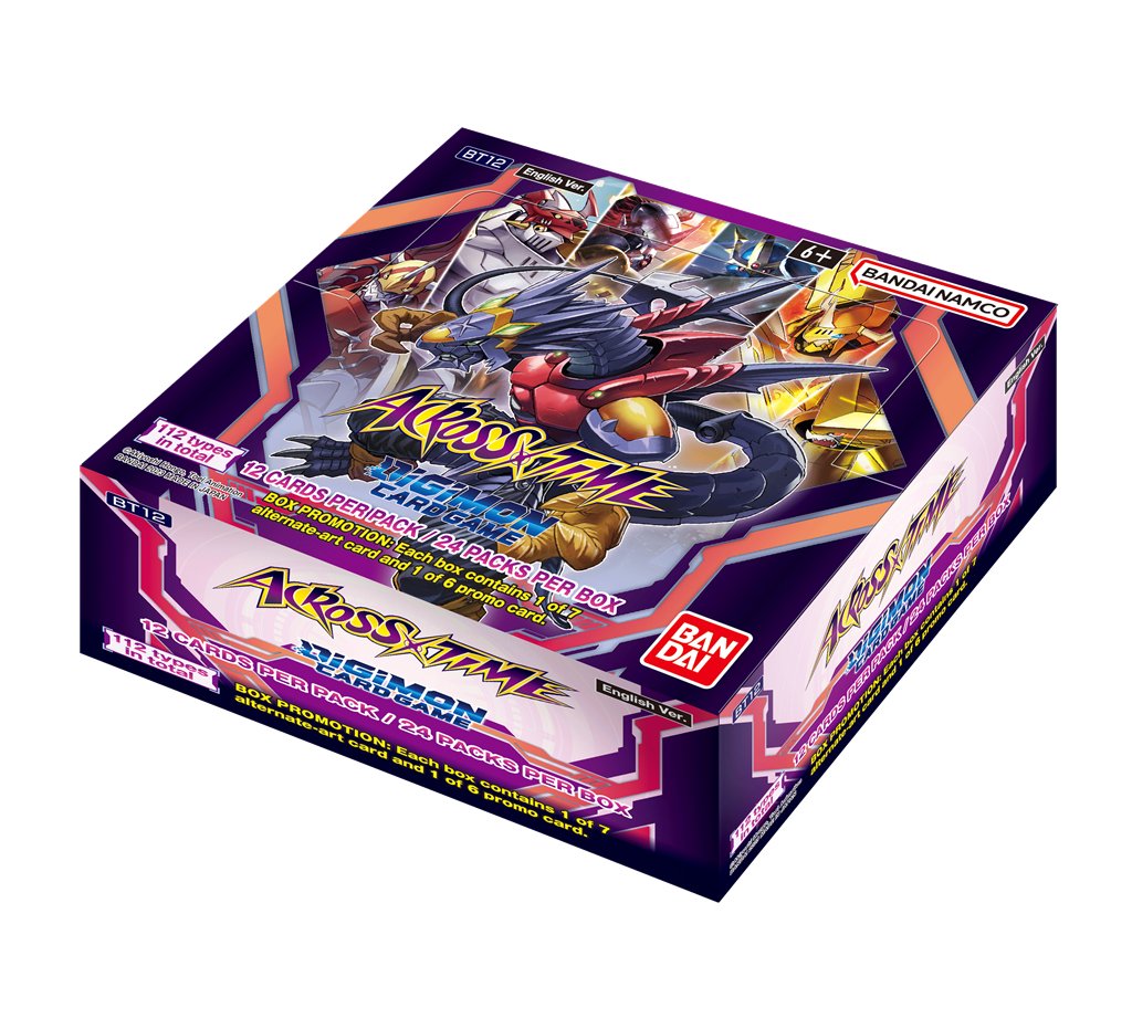 Digimon Card Game - Across Time Booster Display BT12 (24 Packs) - EN - LAKE - CARDS