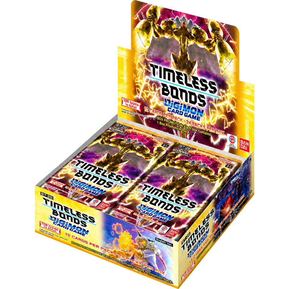 Digimon Card Game Timeless Bonds BT-26 Booster Display Englisch