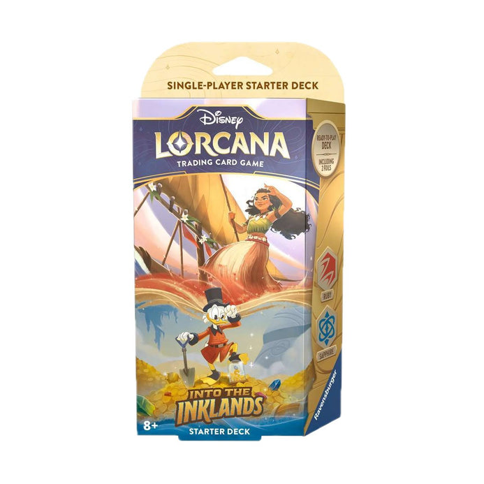 Disney Lorcana: Into the Inklands - Starter Deck Ruby Sapphire (Englisch) - LAKE - CARDS