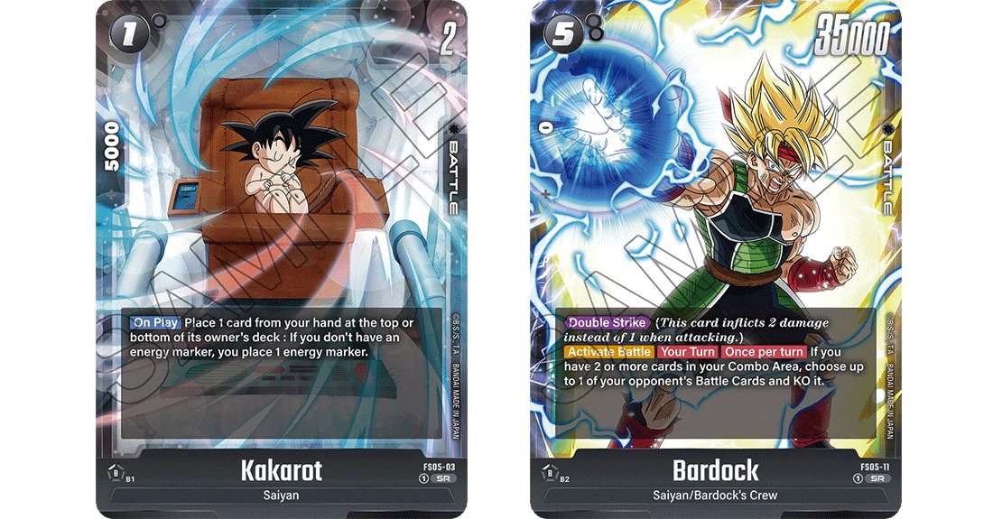 DRAGON BALL SUPER STARTER DECK BARDOCK FS05 - LAKE - CARDS