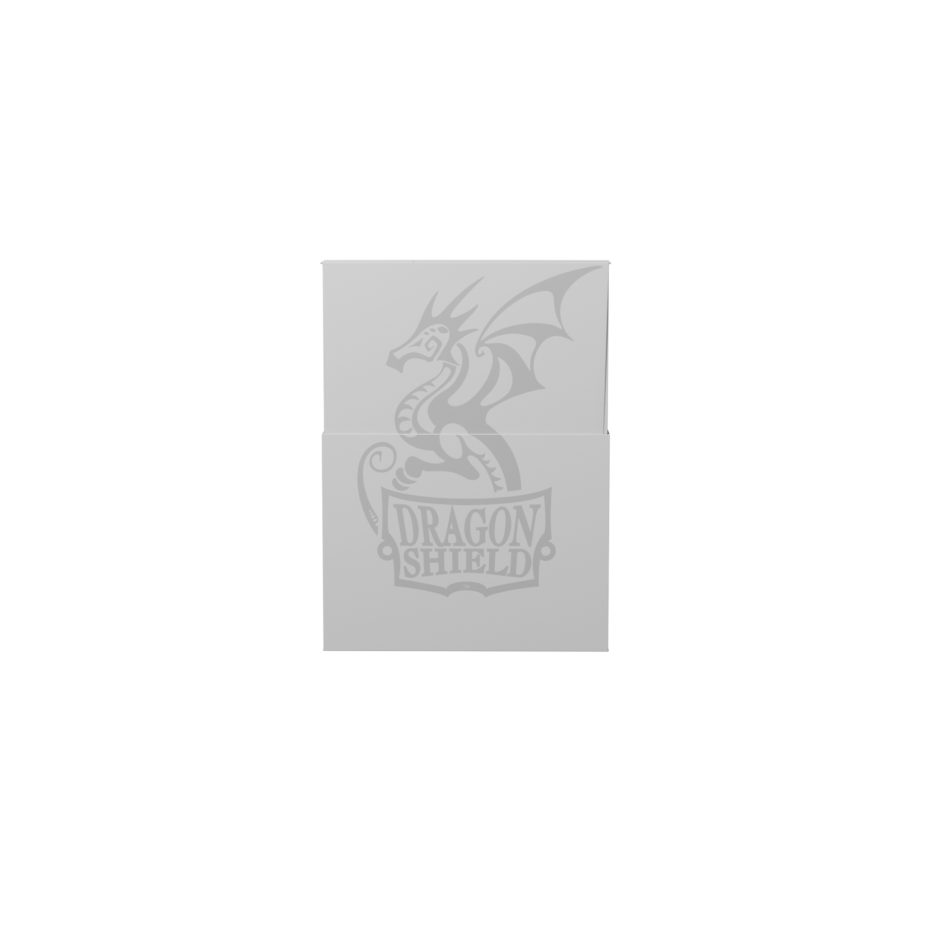 Dragon Shield Cube Shell Ashen White – geöffnete Shell