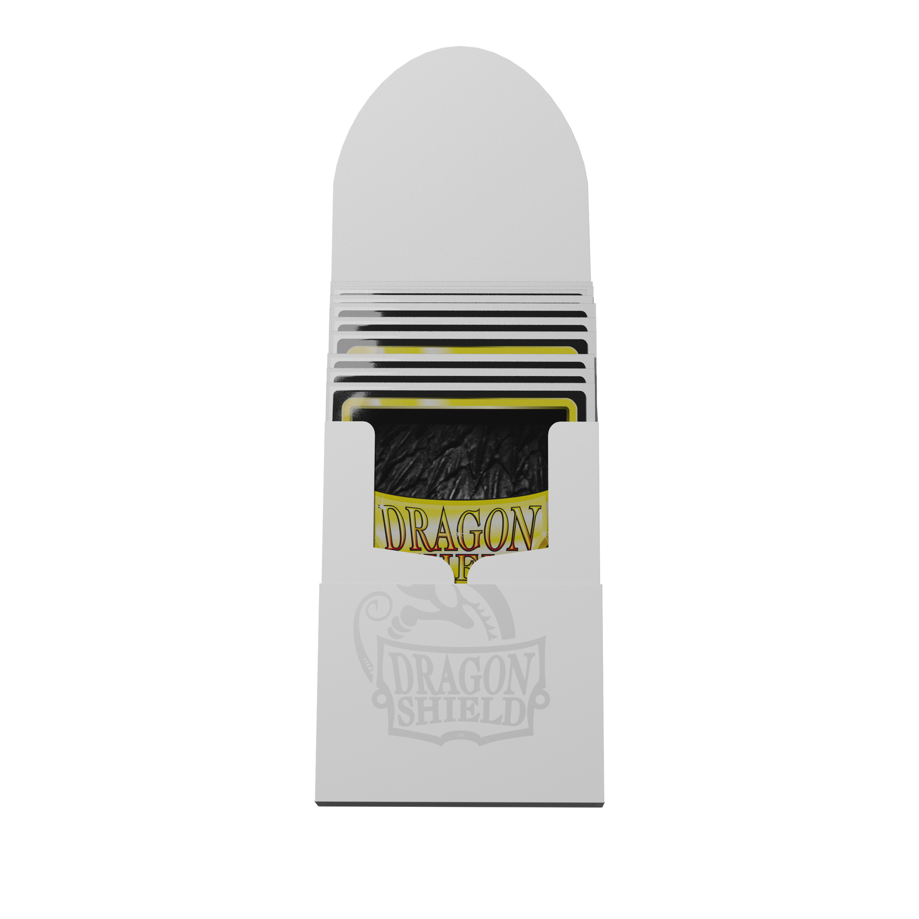 Dragon Shield Cube Shell Ashen White – Seitenansicht