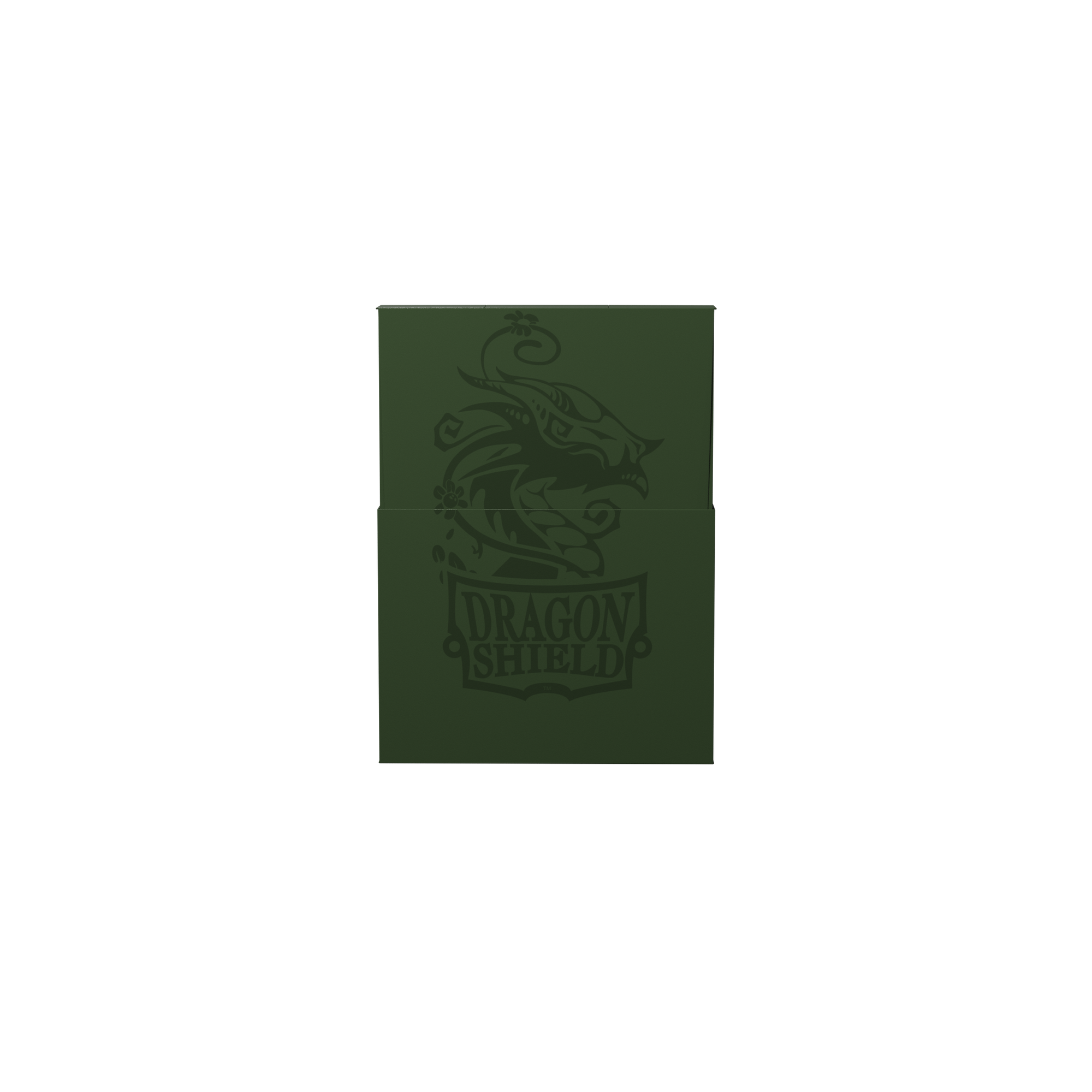 Dragon Shield Cube Shell Forest Green – geöffnete Shell