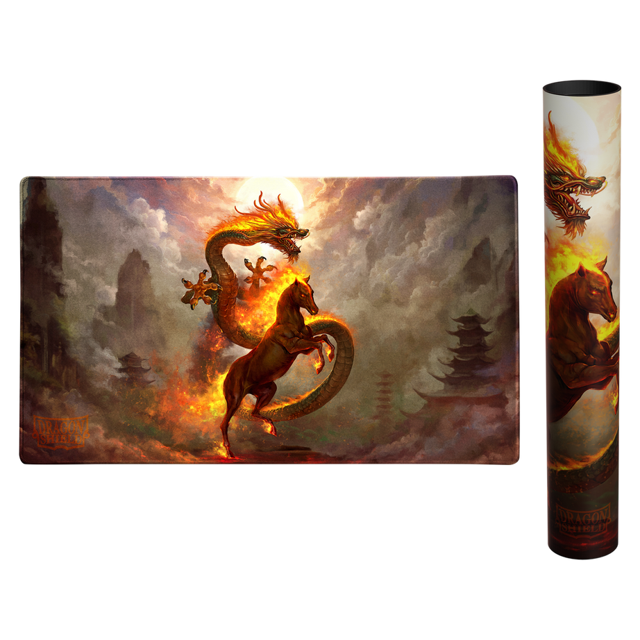 Dragon Shield Fire Horse 2026 Playmat und Transporttube
