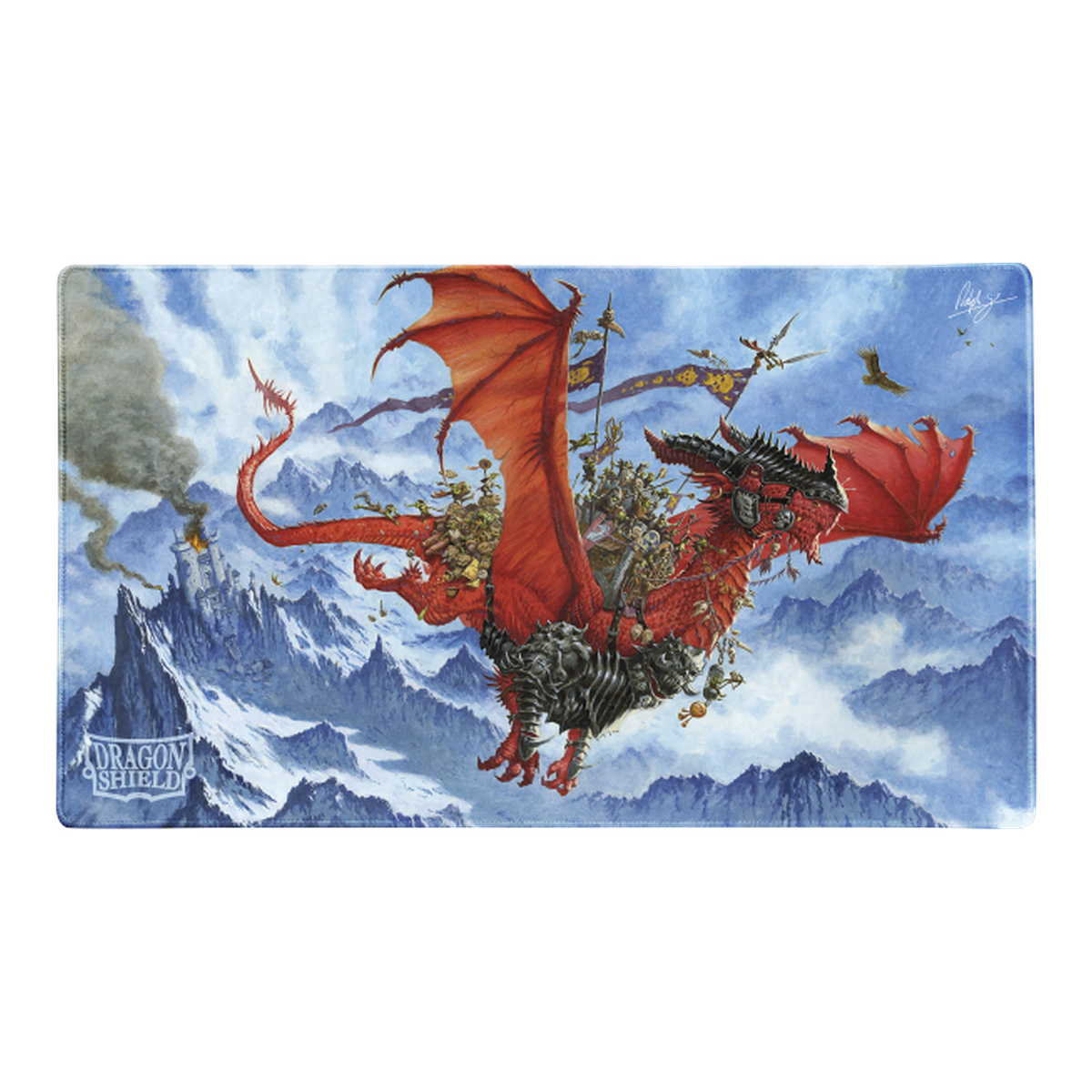 Dragon Shield The Raid Playmat – ausgerollt – 1200 × 1200