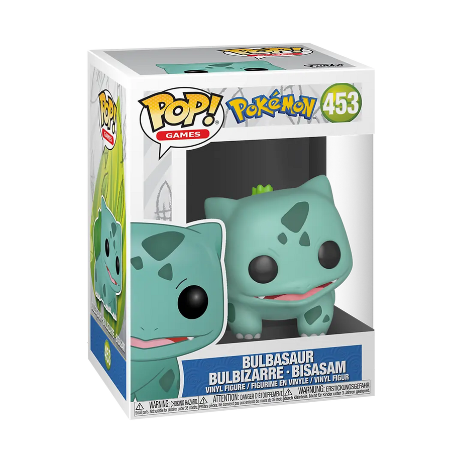 Funko Pop Pokémon Bulbasaur Bisasam #453 in Fensterbox