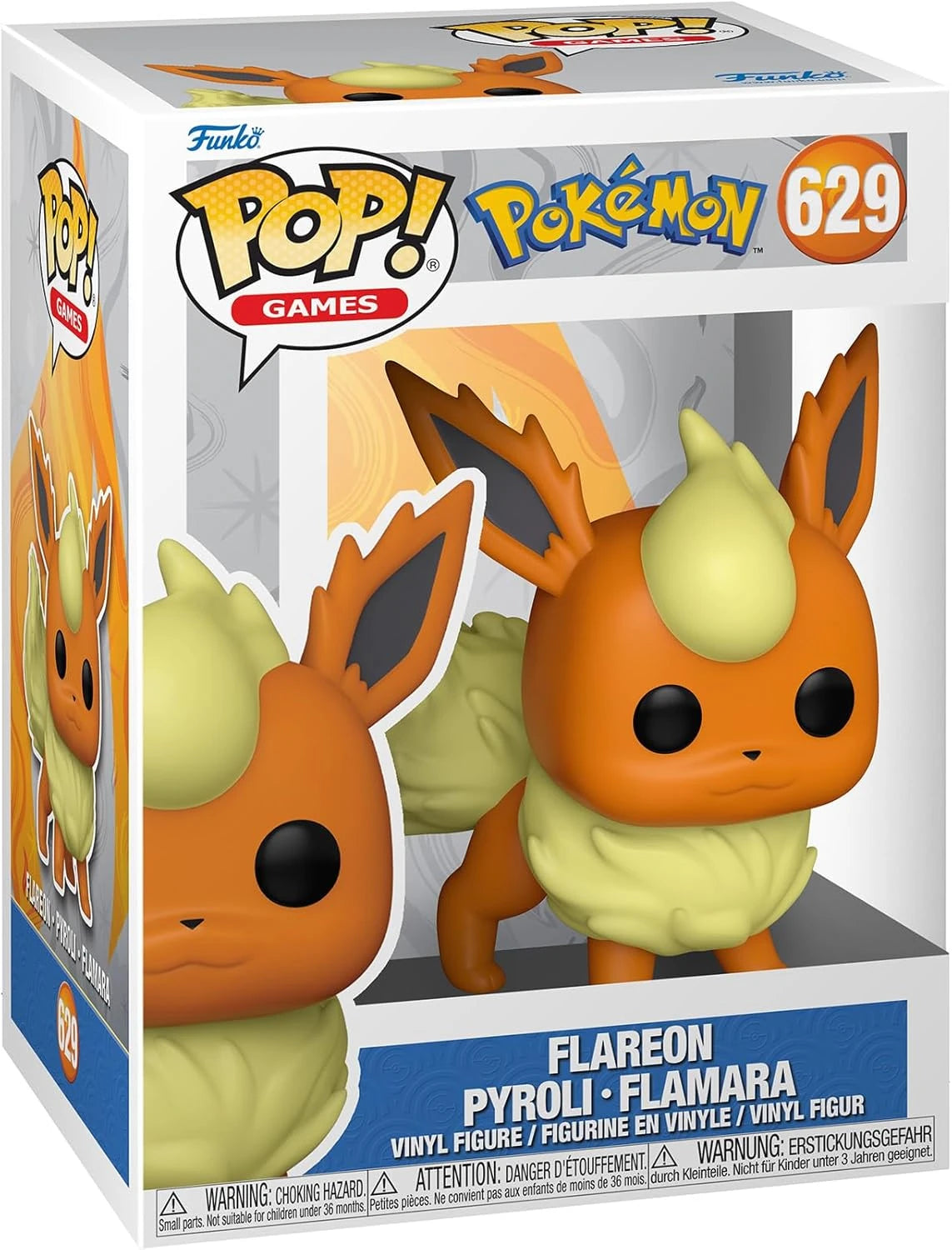 Funko Pop! Pokémon Flamara Flareon #629 – Verpackung