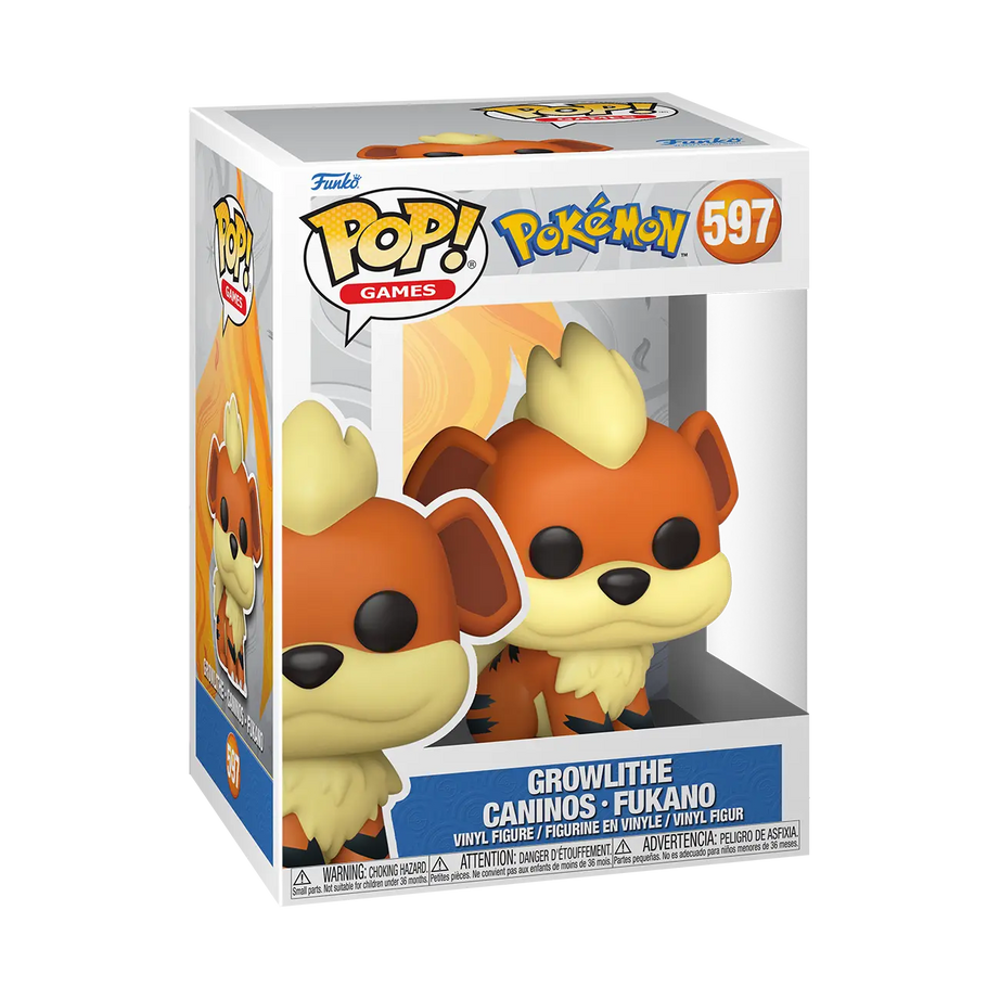 Funko Pop! Pokémon Growlithe Fukano #597 – Vorderseite