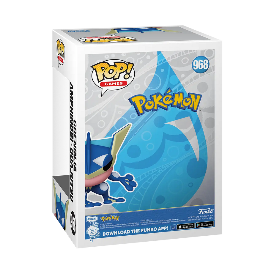 Funko Pop! Pokémon Quajutsu Greninja #968 – Seitenansicht