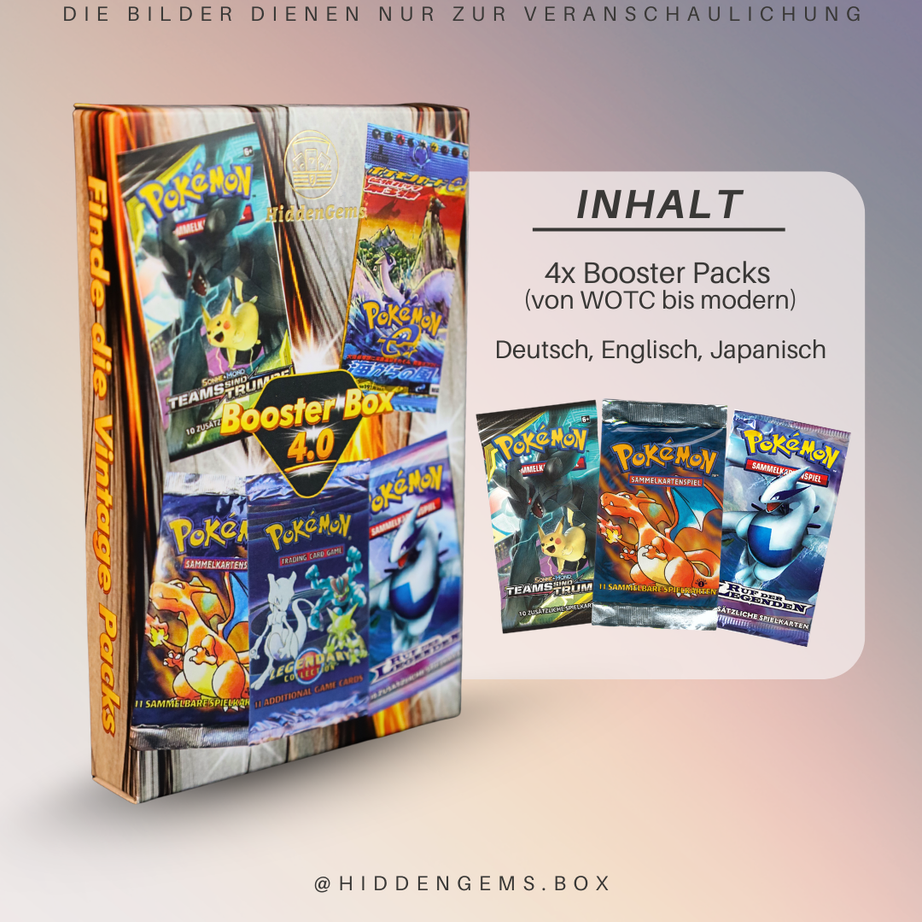Hidden Gems Pokémon Booster Box 4.0 – mögliche Boosterpacks