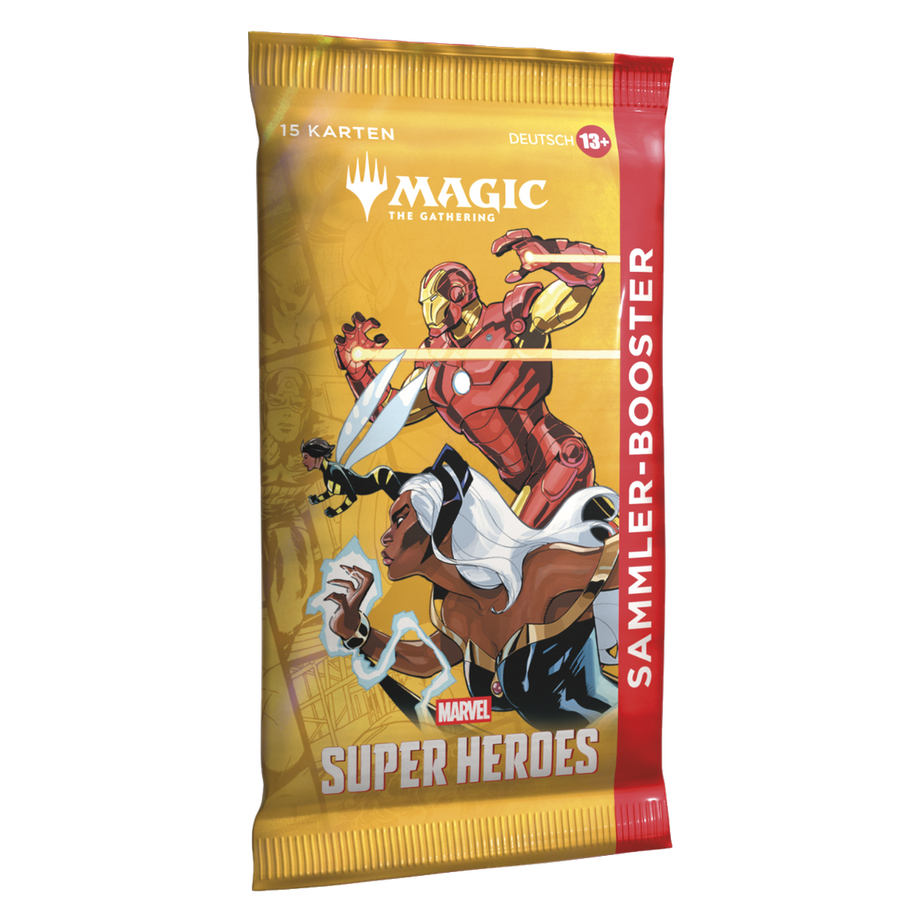 Magic: The Gathering | Marvel Super Heroes | Sammler-Booster & Display – DE – 1200×1200, transparenter Hintergrund