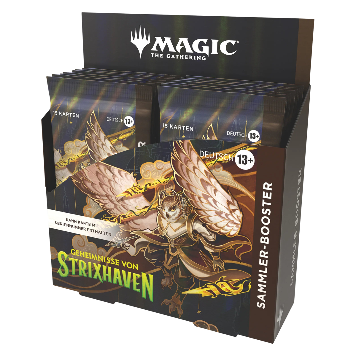 Magic: The Gathering – Geheimnisse von Strixhaven – Sammler-Booster (DE) – 1200×1200, transparenter Hintergrund