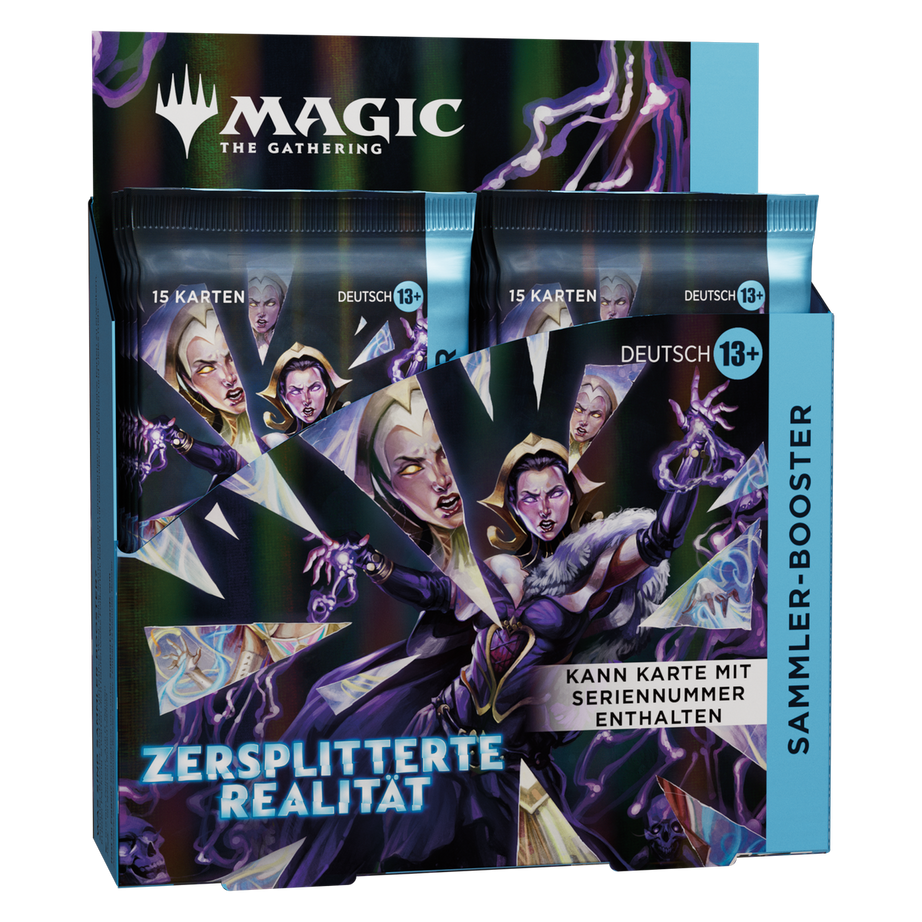 Magic: The Gathering – Zersplitterte Realität – Sammler-Booster & Display (DE) – 1200×1200, transparenter Hintergrund