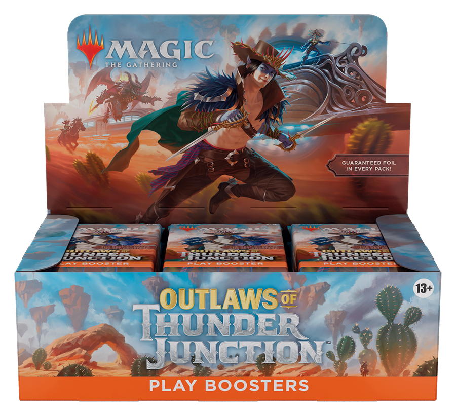 Magic: The Gathering – Outlaws of Thunder Junction – Play Booster – Display, zusätzliche offizielle Ansicht 2 (Englisch)