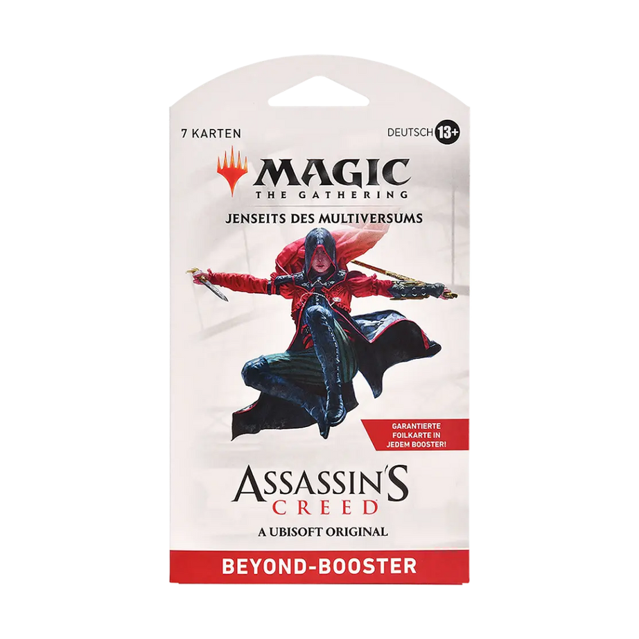 Magic: The Gathering – Assassin’s Creed Beyond-Booster (Sleeved) (DE) | 7 Karten pro Pack