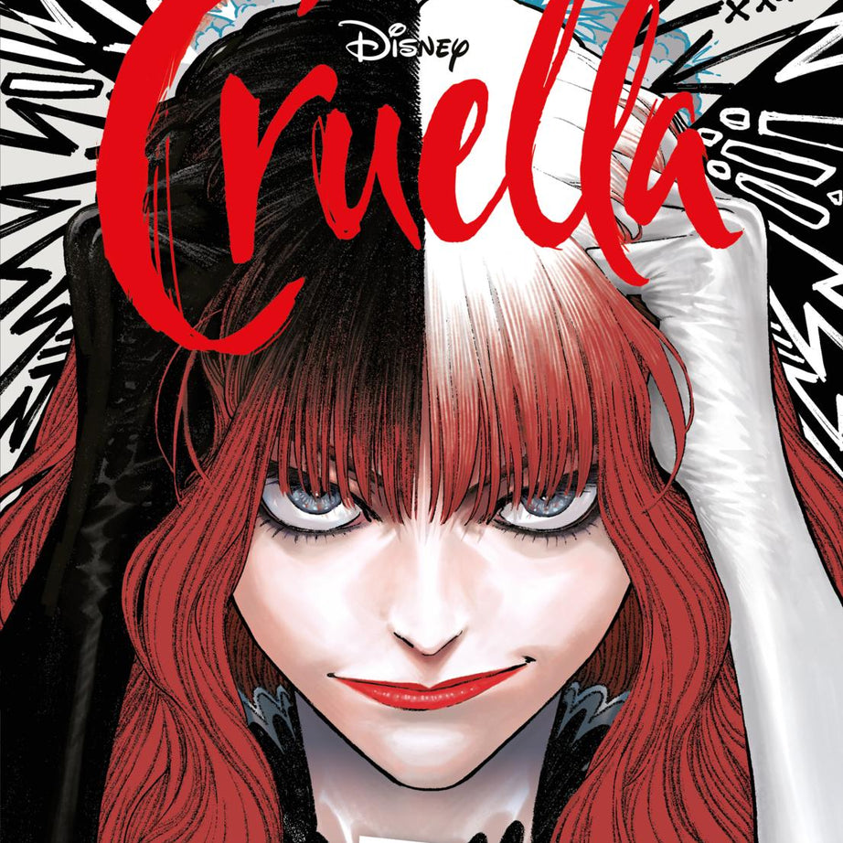 Cruella: Der Manga – Black, White & Red – deutsches Verlagscover