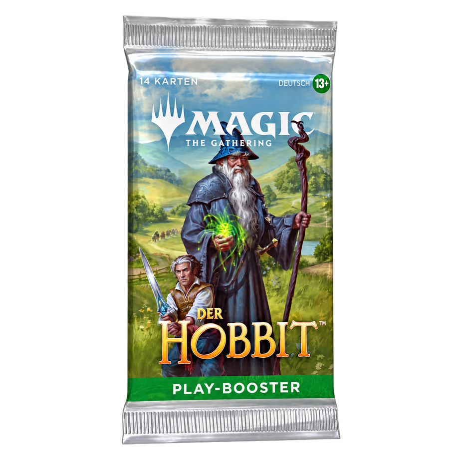 Magic The Gathering – Der Hobbit einzelner Play-Booster Deutsch mit 14 Karten, freigestellt