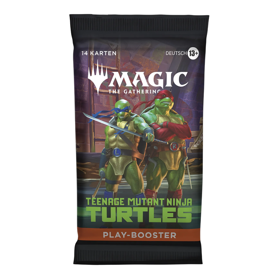 Magic The Gathering Teenage Mutant Ninja Turtles Play Booster Deutsch – transparent