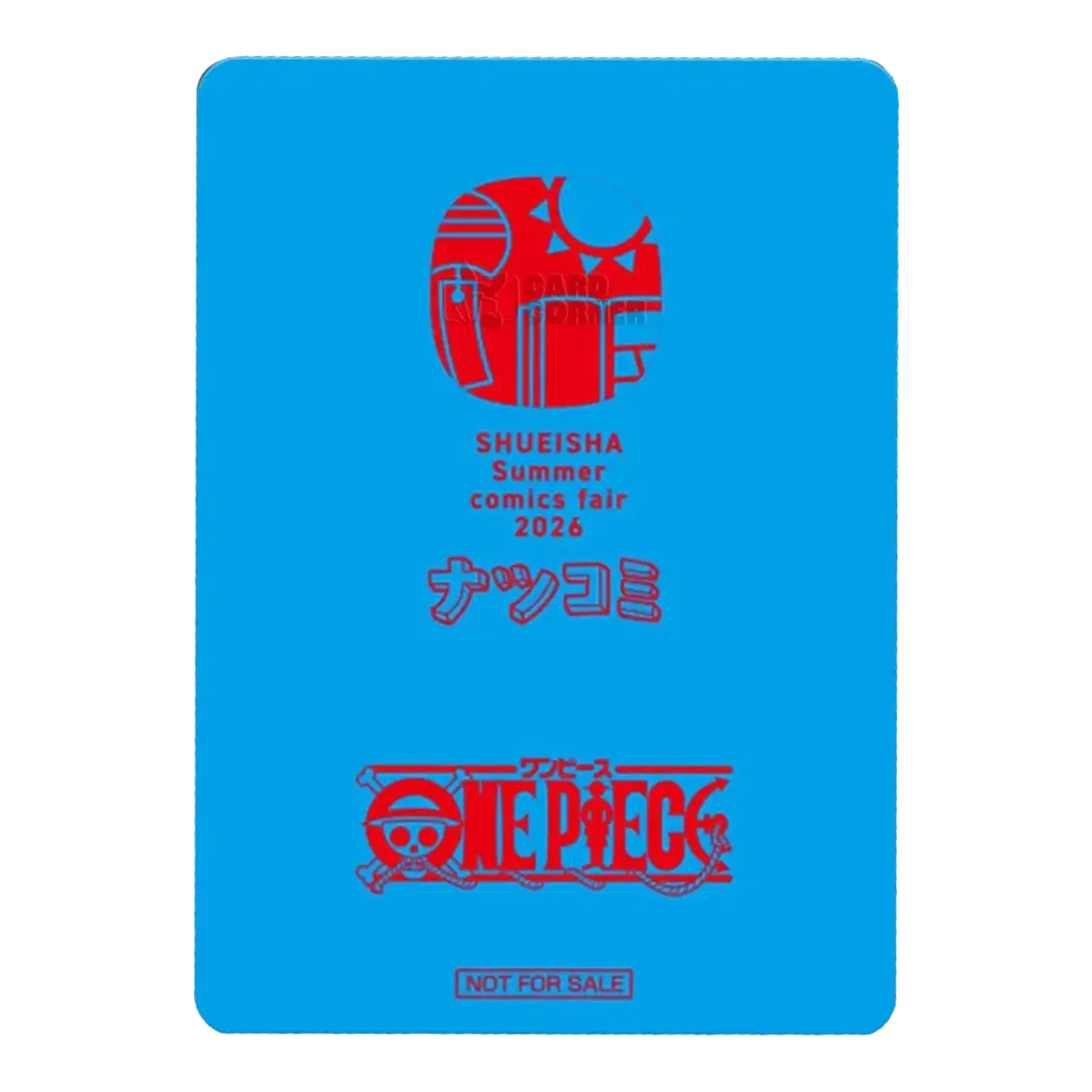 One Piece NatsuComi 2026 Watermelon Luffy Promo – Rückseite