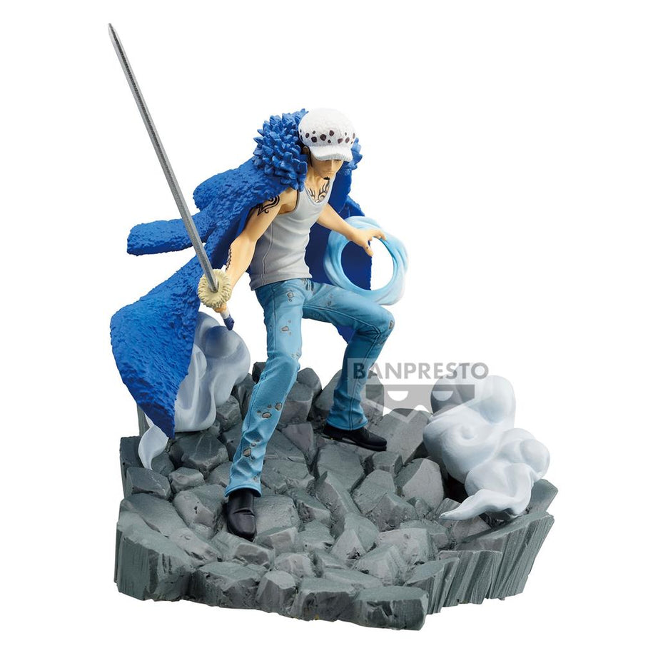 One Piece Senkozekkei - Trafalgar D. Water Law | Banpresto Sammelfigur - LAKE - CARDS